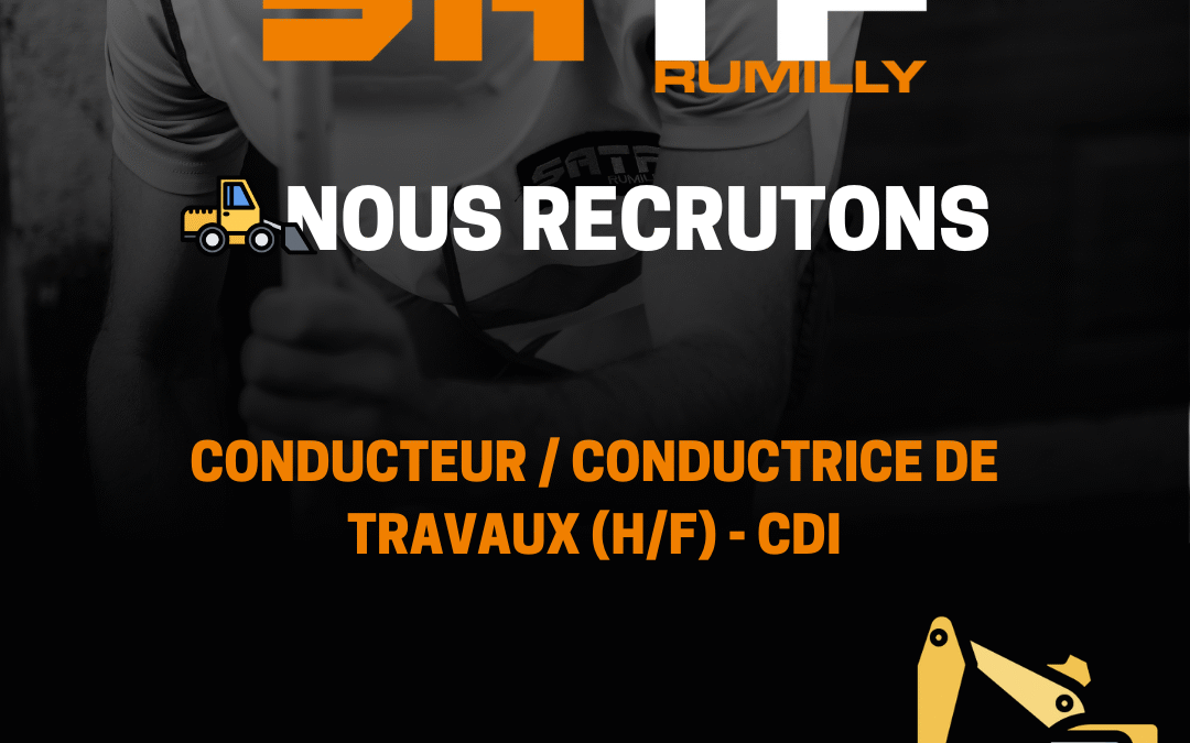 CONDUCTEUR DE TRAVAUX (H/F)